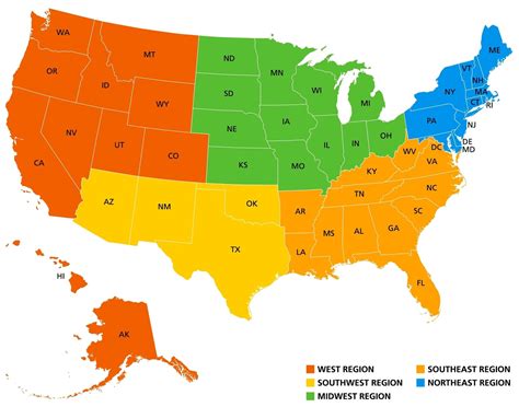 Interactive Map: All Regions and Locations .